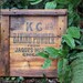 Antique Wooden KG Baking Powder Crate Side