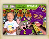 Chuck E Cheese - Photo Birthday Invitation - Printable DIY - 5x7 or 4x6