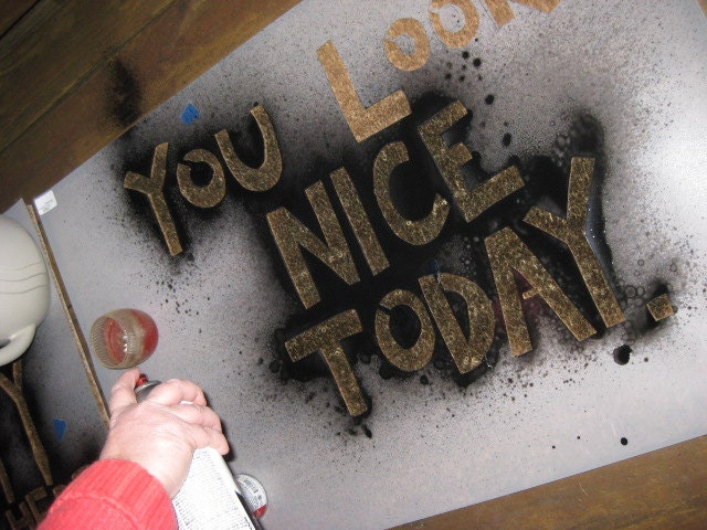You Look Nice Today Floor Mat or Door Mat 24 x 36