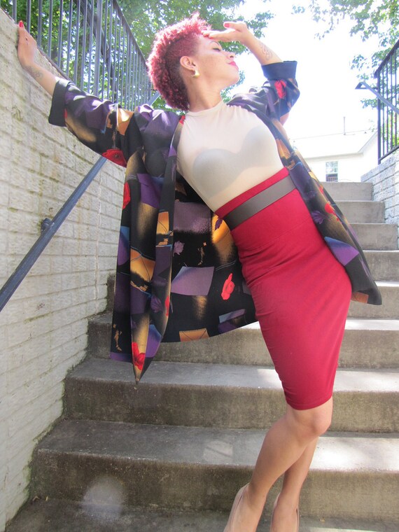 Vintage 70s Floral Kimono