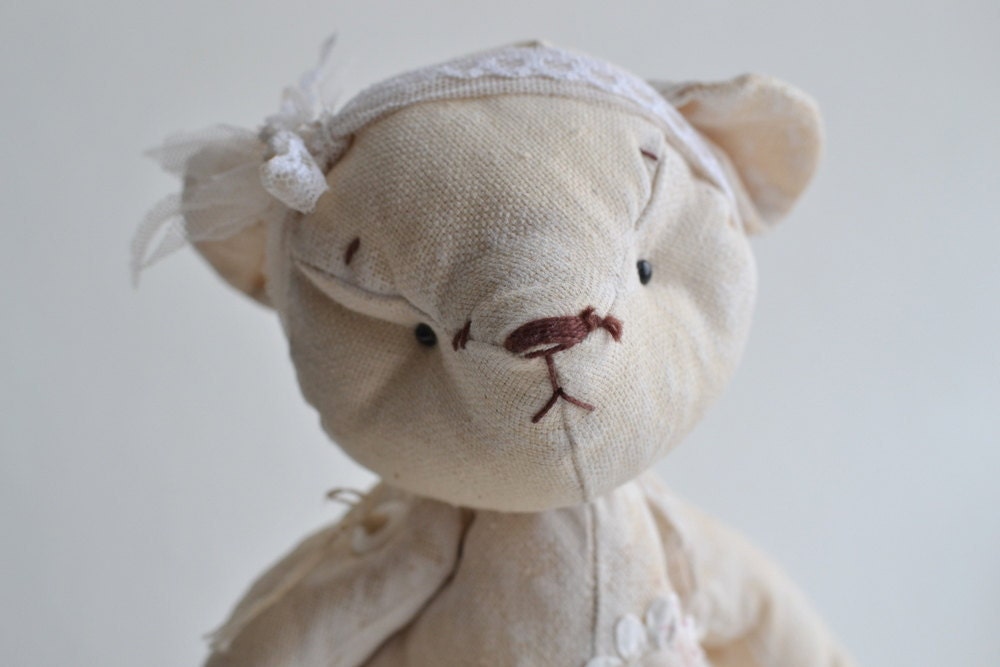 Vintage style bear is for the interior of your house, your collection,for wedding, holiday, for your photos, to send as a gift