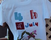 4th of July applique Tshirt
