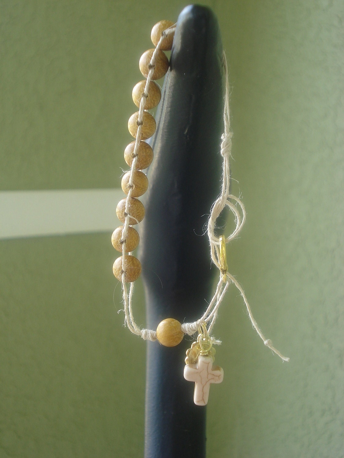 Rosary Wood Bracelet