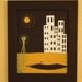 Mid Century Modern Painting, 8 X 10 Original Acrylic