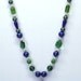 Handmade Necklace in Vivid Blues and Greens