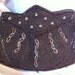 Black Beaded Flapper Clutch: Made in Belgium
