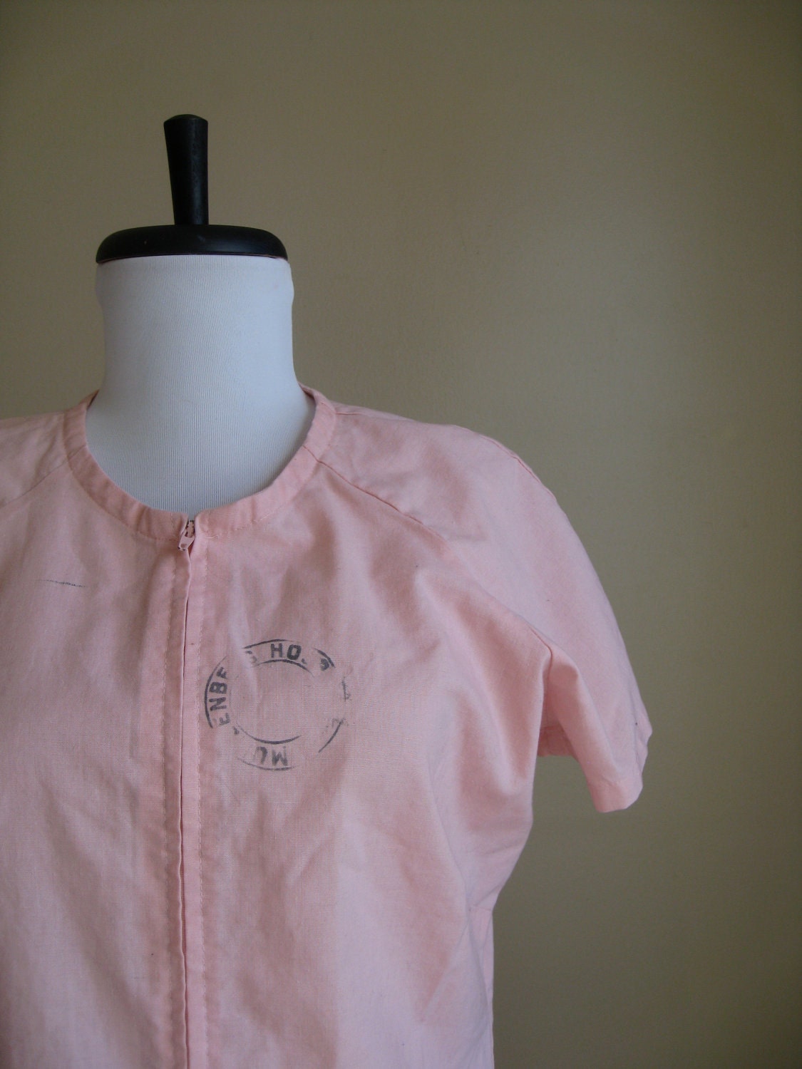 Vintage Pink Nurse Dress.  Muhlenberg Hospital.