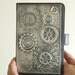 Kindle 3 Case cover Leather Steampunk Pewter Embossed