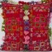MODERN Bohemian Home Decor,Turkish Kilim Pillow Cover 16" X 16",Vintage Kilim Pillow, Kilim Embroidery Pillow,Folk Pillow,Soft Pillow