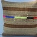 ORGANIC Modern Bohemian Home Decor,Turkish Kilim Pillow Cover 16" X 16",Tribal Pillow,Vintage Kilim Pillow,Soft Kilim Pillow,Throw Pillow