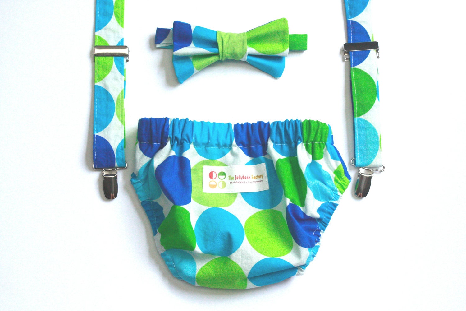 Baby Bloomer, Suspender, and Bow Tie Set