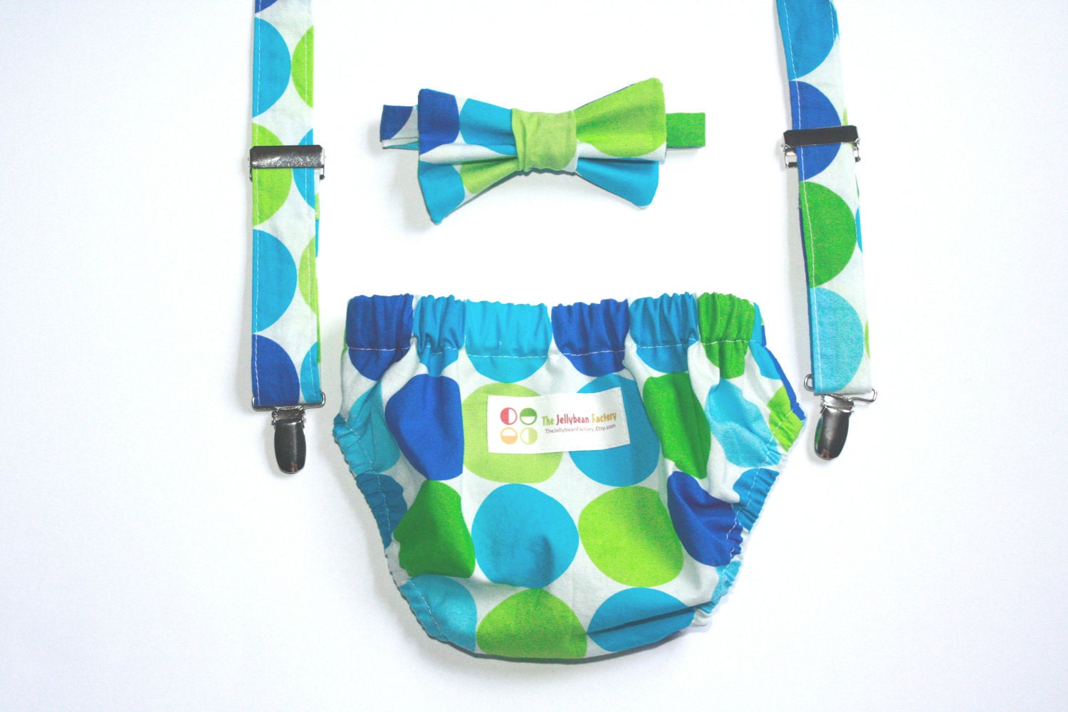 Baby Bloomer, Suspender, and Bow Tie Set