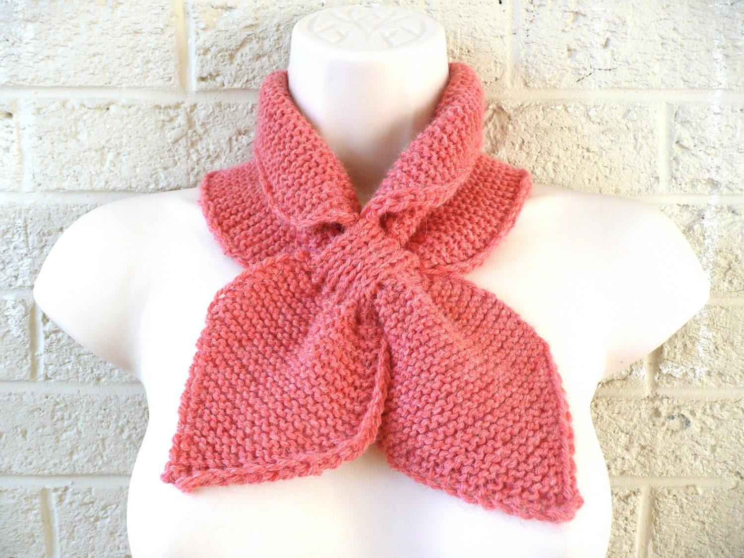100% Alpaca Pink Soft Warm Cravat