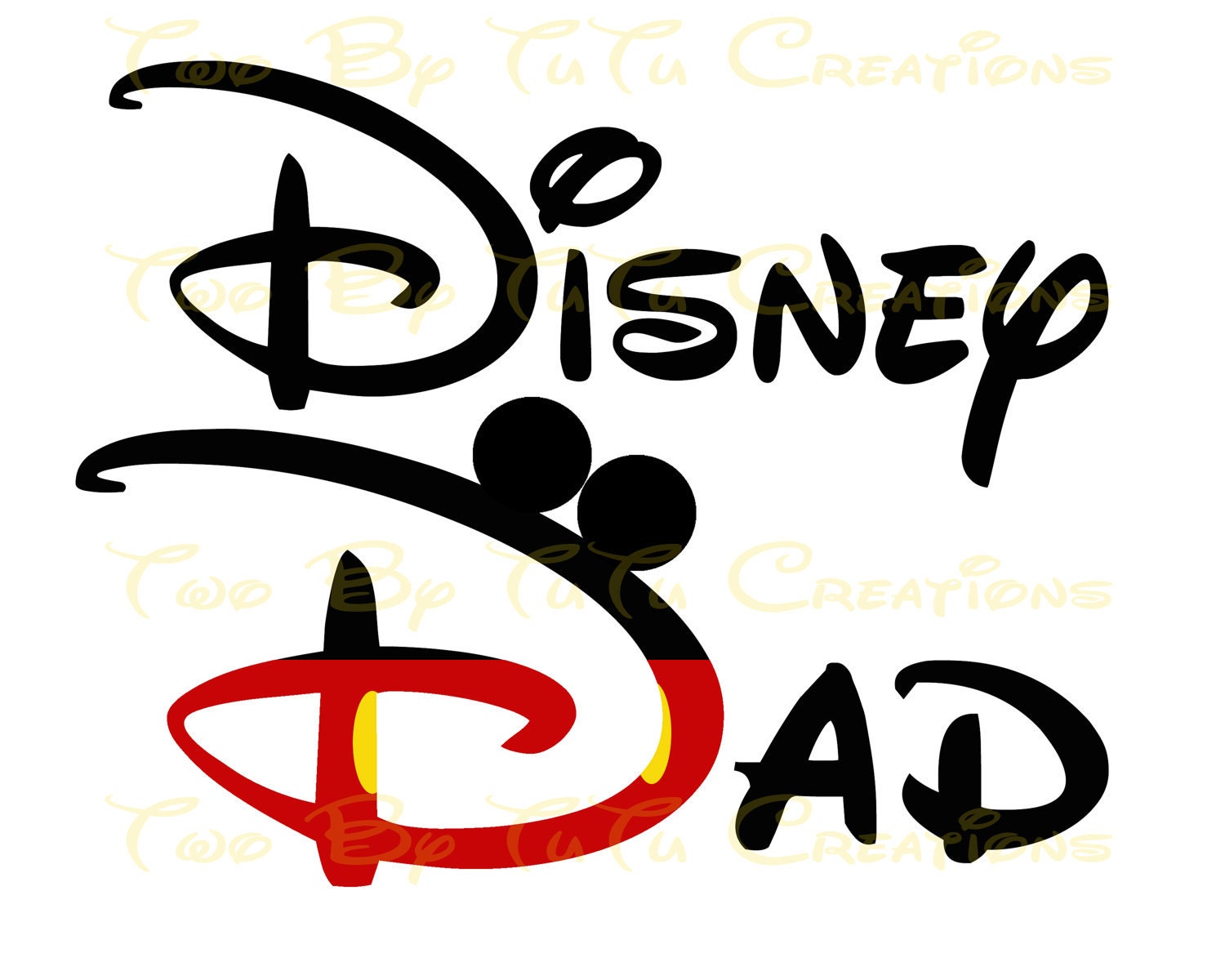 Items similar to Disney Dad Printable Image for Iron On Transfer DIY