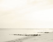 Beach Photography, Sepia Print - Sea Artwork, Dreamy, Peaceful Art, Seascape, Warm Tone, 8x12