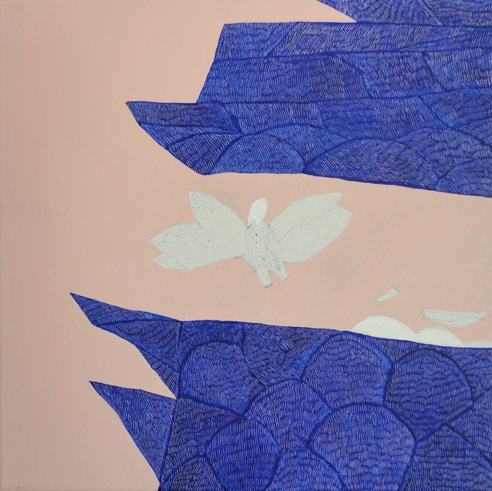 SALE / original painting "La Mariposa"