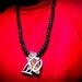 OvoXo Pendant  Wood Beads Necklace