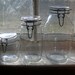 Vintage European Canning Jars Set of Three Made in Italy and France Graduated Cannisters