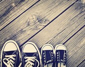 Like Father Like Daughter - 8x10 Father daughter son shoes vintage tone photography print home baby nursery decor wall art childs kids room