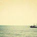 Into The Mystic - 8x10 Sea photography photo print home decor wall art ocean horizon boat fishing sky meets water blue green gold