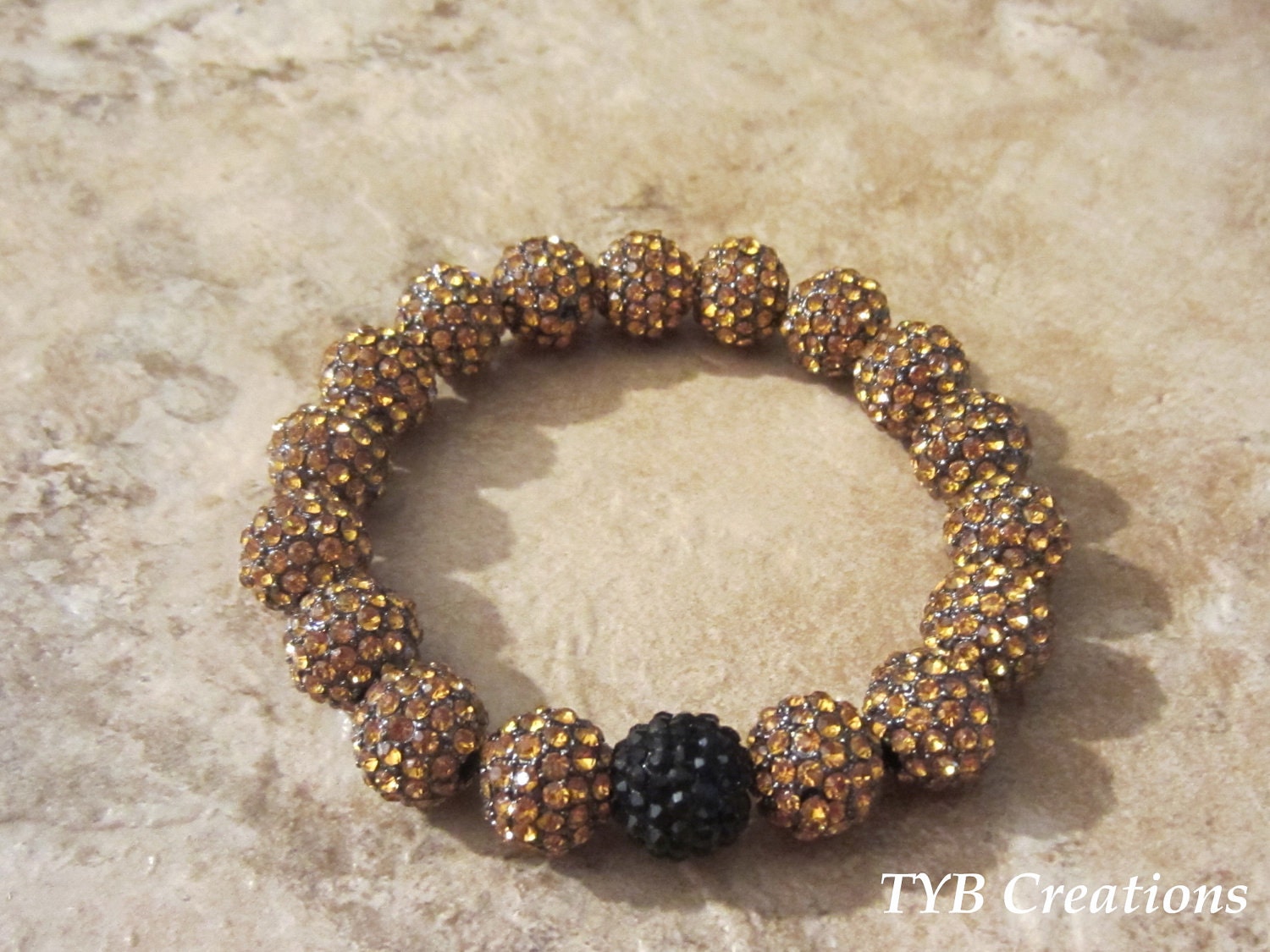 Gold Rhinestone Bling Bracelet NEW Listing - TYBCreations