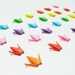 Rainbow Mini Cranes for Scrapbooking 28 count (2cm) - OS2