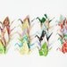 Mini Origami Crane Stickers 24 Patterns (2cm) - OS3
