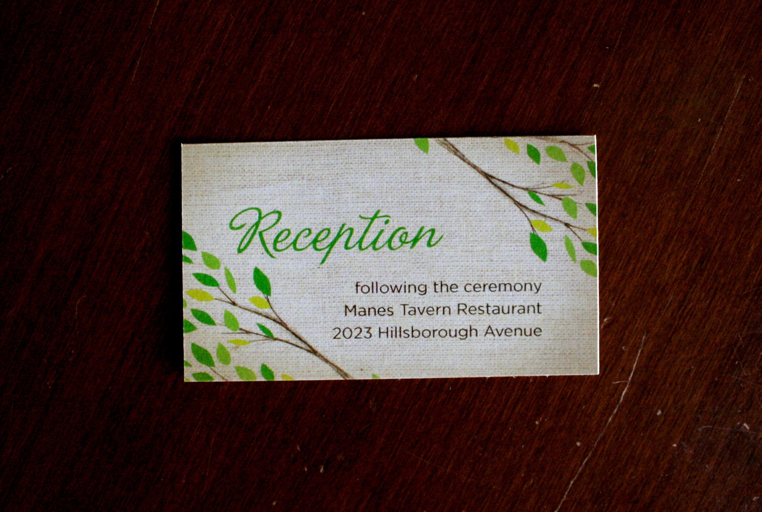 DIY Printable Tree Branches Insert Card