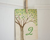 DIY Printable Tree Branches Table Numbers - Instant Download