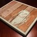 Reclaimed Wood Owl Painting in SeaFoam Green