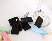 Stemware Charms Personalize your own Chalkboard Wine Glass Charms