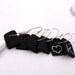 Chalkboard Wine Charms Wedding Stemware Charms Customize Your Glasses set of 6