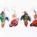 Reserved For Bonnie: Rocket and Planet Beaded Earrings