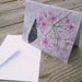 Butterfly Watercolor notecard reprint eco friendly blank card with envelope