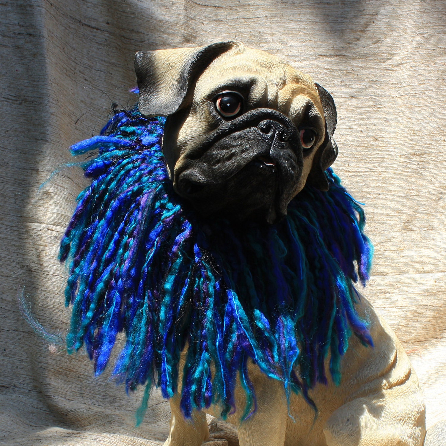 Items similar to Costume dog collar. Lion collar. Hand made. Blue