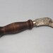 Antique Knife- Ennis Manufacturing Reading PA - USA Hawkbill Wood Handle- Linoleum  Cutting Utility Knife- USA Americana