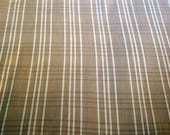 Camel & White Cotton/Polyester Plaid Yardage