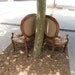 Pair of French Burlap Accent Chairs: Lori and Jean