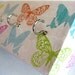 Jewelry Holder and Key Rack - "Butterfly" - Colorful butterflies, glitter accents, Pink, Orange, Blue, Green (5 nickel hooks)