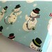 Stocking Holder, Key Rack and Jewelry Holder - "Snowmen" - Christmas, Holiday, Scarves, Snowflakes, Stocking Hangers, Red and Green