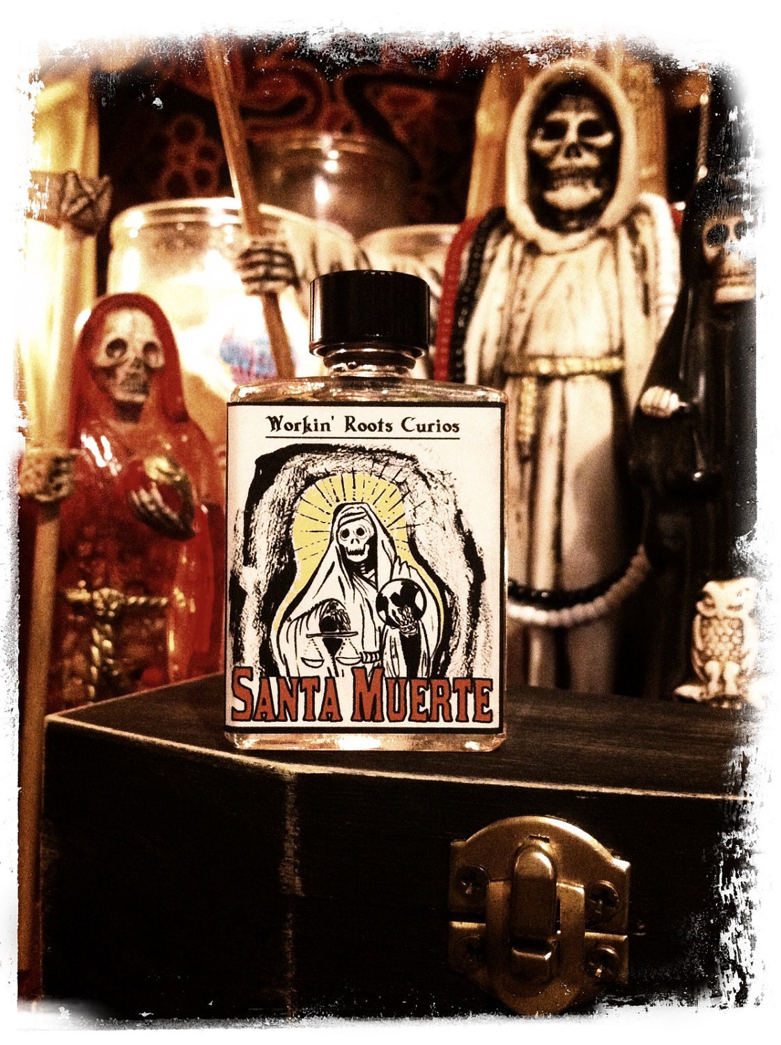 Santa Muerte Oil - Santisima - Saint Death - Occult - Wicca - Hoodoo - Voodoo - Witchcraft - Magic - Anointing