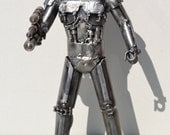 Hand Made STORM TROOPER 12 Inches Recycled Scrap Metal