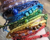 friendship bracelets, wrap bracelets, chakra jewelry, festival