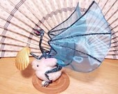 Dragon Knight Art Doll: Sir Lancelot, Jousting Dragon in Black and Teal