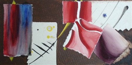 Mixed Media Collage Painting