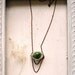Moss GLASS Terrarium Orb Nugget Pendant- Vintage Inspired Woodland Dream