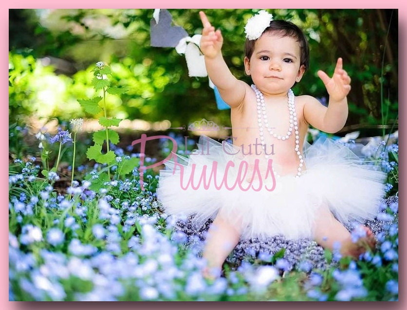 Vintage Style Light Pink and Ivory Tutu - Birthday Tutu - Available in Infant, Toddler, Girls, Teenager and Adult Sizes
