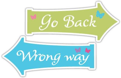 Alice in Wonderland Whimsical Arrow SIgns