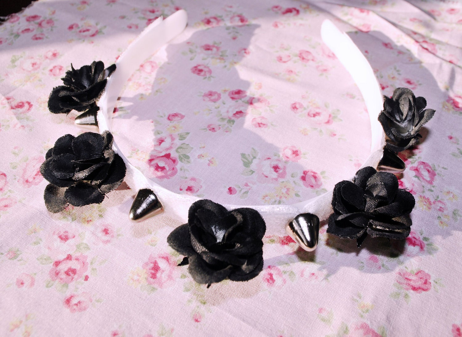 RESERVED for Samantha Death Sheep Flower Headband