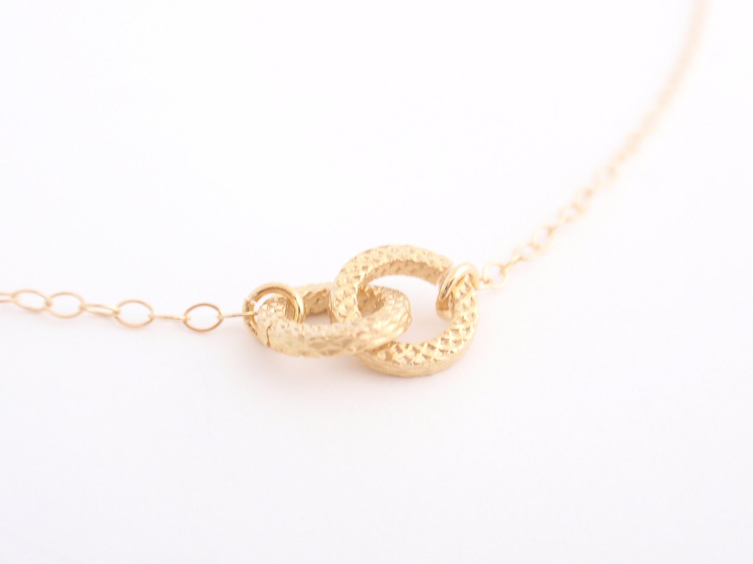 Tiny Infinity 14K gold filled necklace-simple everyday jewelry